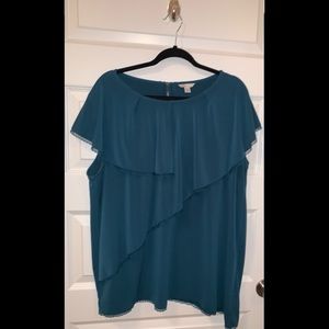 Teal Sleeveless Blouse Size 18/20